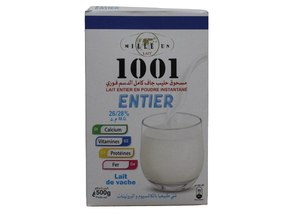 1001 Lait poudre 500grs