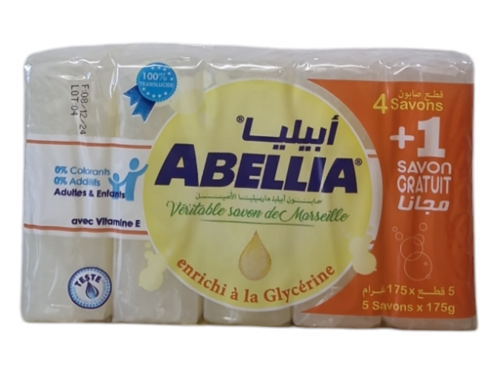 ABELLIA savon de marseilla 175g*5