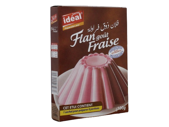 IDEAL flan fraise 100 g