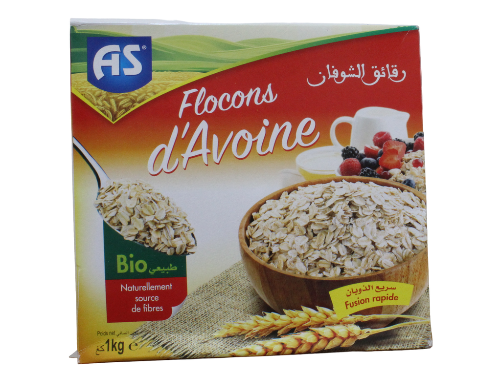 AS flocons d'avoine 1kg