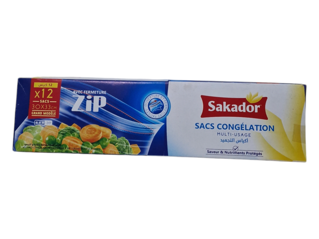 ZIP sacs congélation 24p 30*33sm