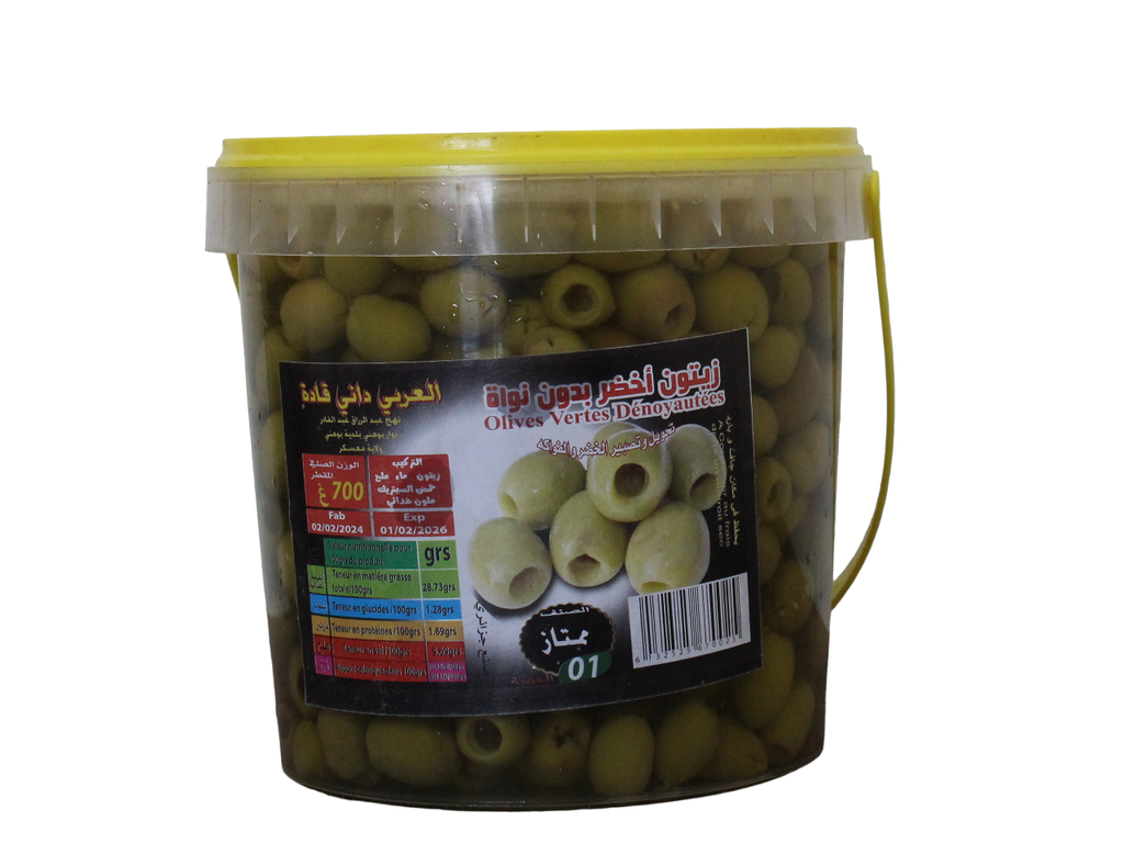 EL ARABI olive vertes dénoyautée 700g