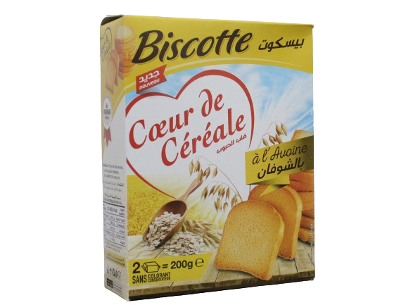 BISCOTTE cœur de céréale a l'avoine 200 g