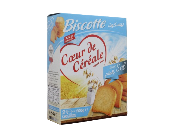 BISCOTTE cœur de céréale avec sel 200 g