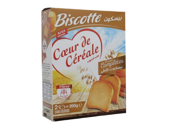 BISCOTTE cœur de céréale complètes 200 g