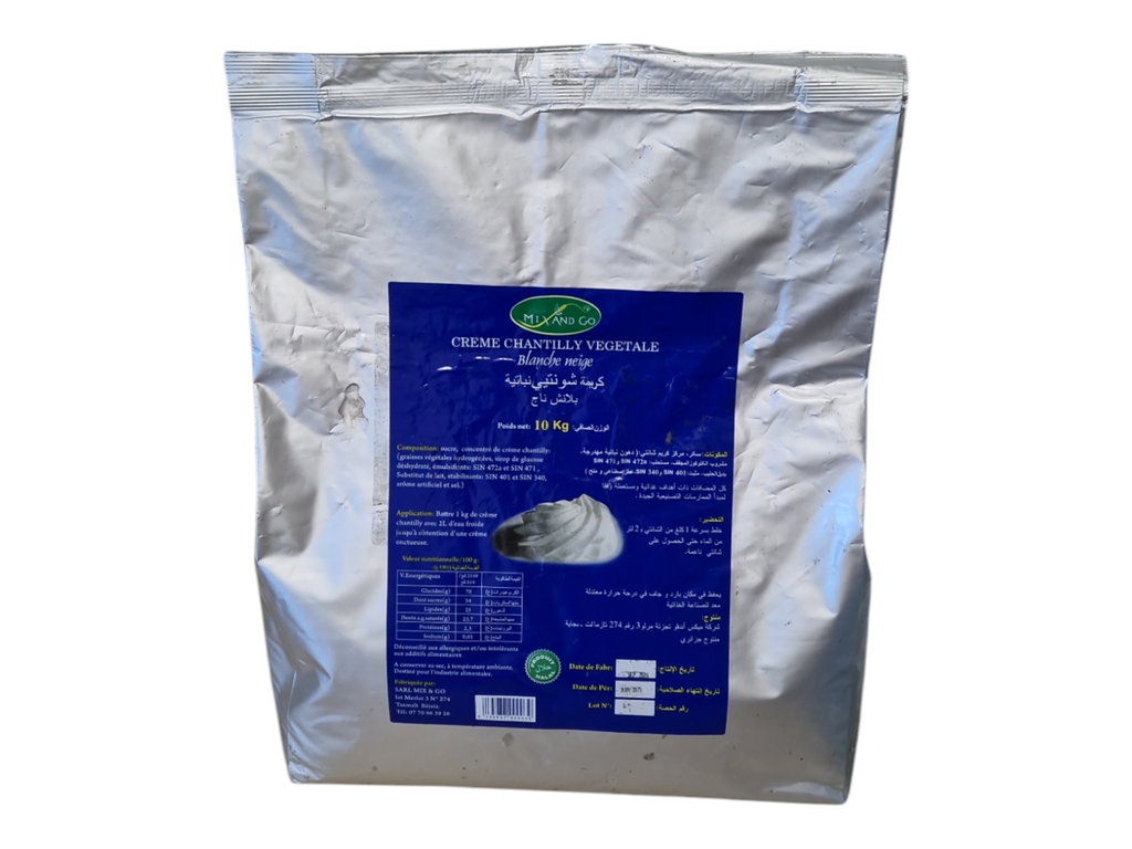 BLANCHE NEIGE créme chantilly végétale 10kg