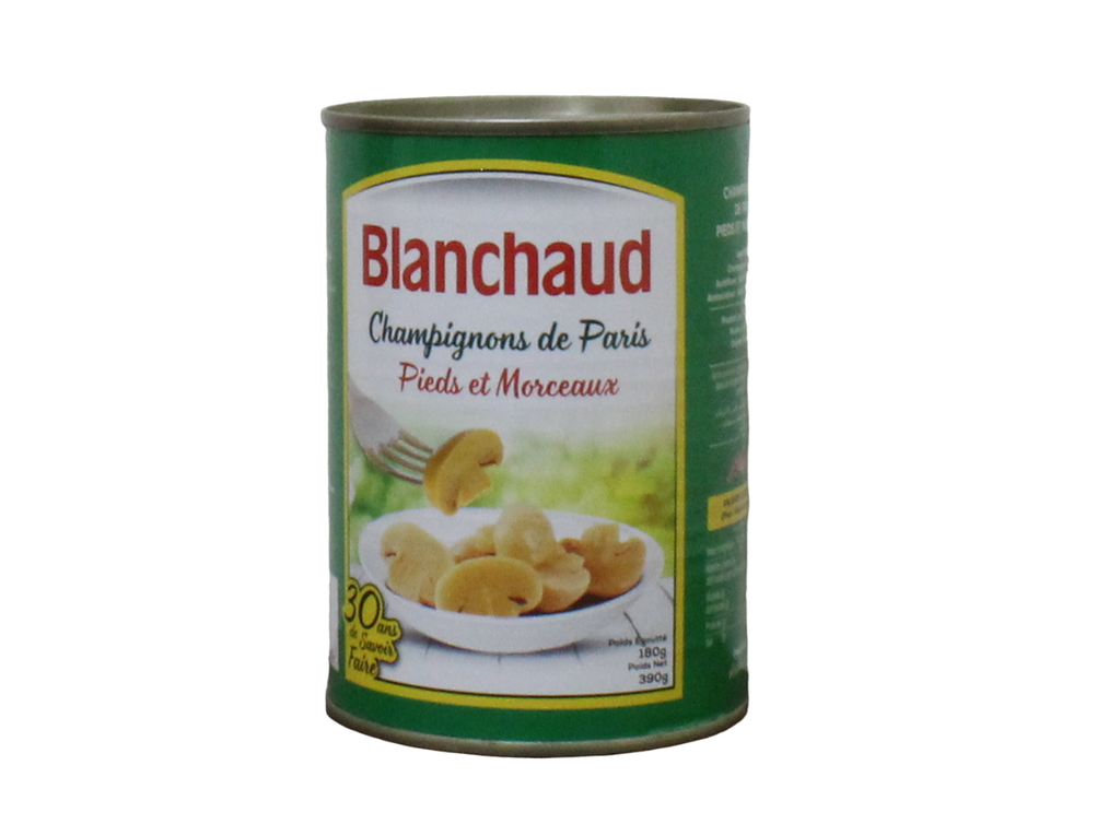 BLANCHAUD champignons morceaux 390g