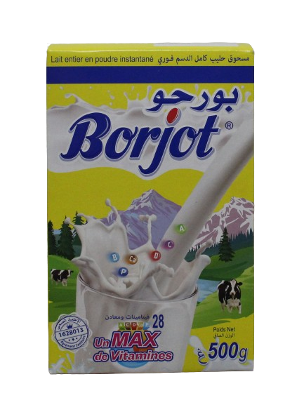 BORJOT  lait entier en poudre instantané 500 g