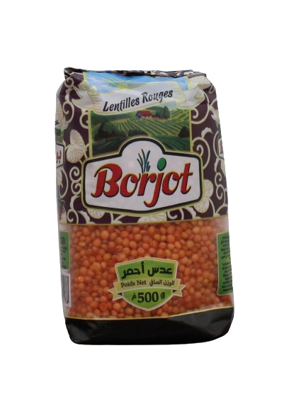 BORJOT  lentilles rouges 500 g