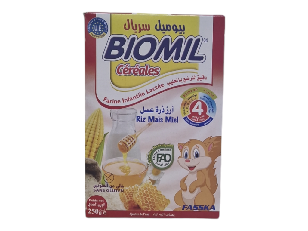 BIOMIL farine infantile lactée riz mais meil 250g