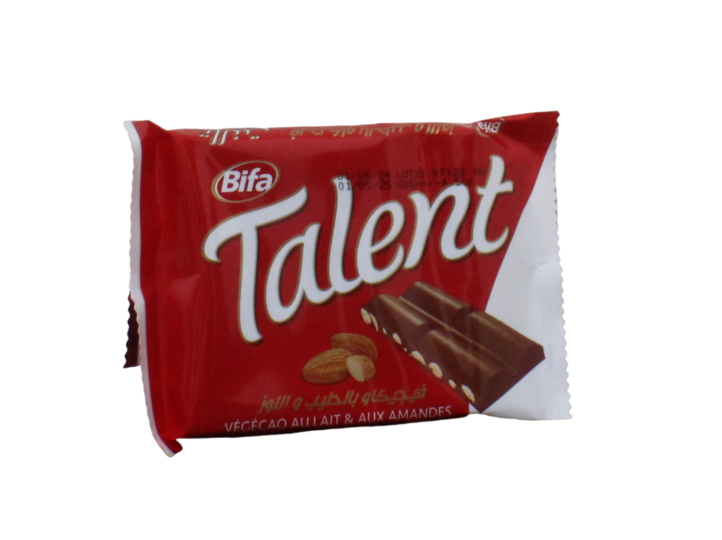 TALENT chocolat au amande 60g