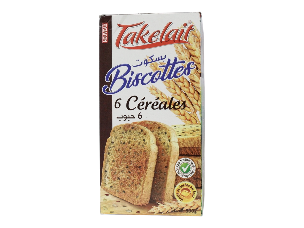 TAKELAIT biscottes 6 céréales 500g