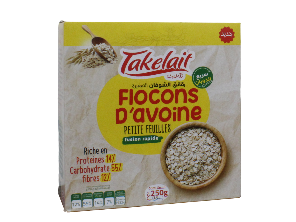 TAKELAIT flocons d'avoine petite feuilles 250g