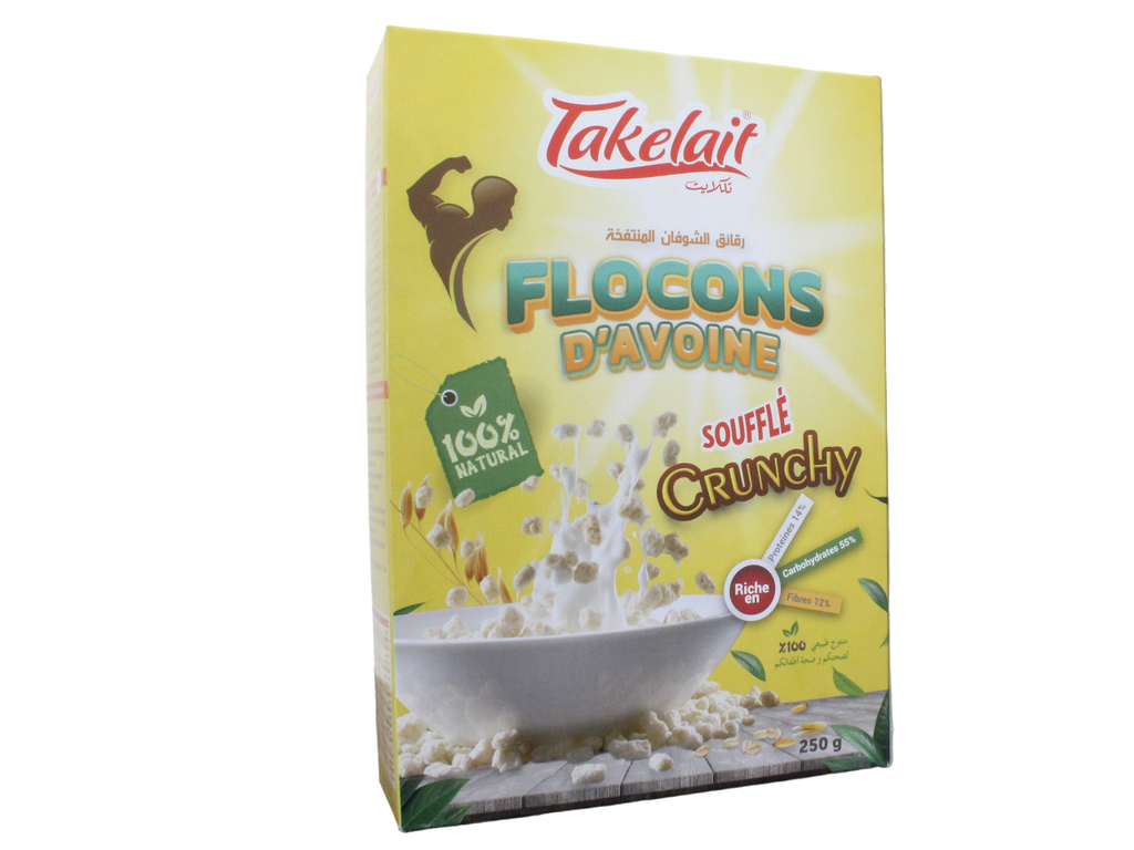 TAKELAIT flocons d'avoine crunchy 250g