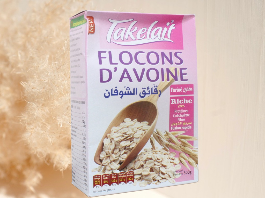 TAKELAIT flocons d'avoines fariné  500g