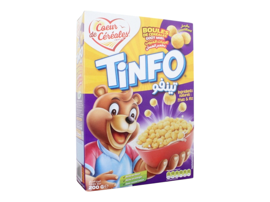 TINFO miel cœur de céréales 200 g