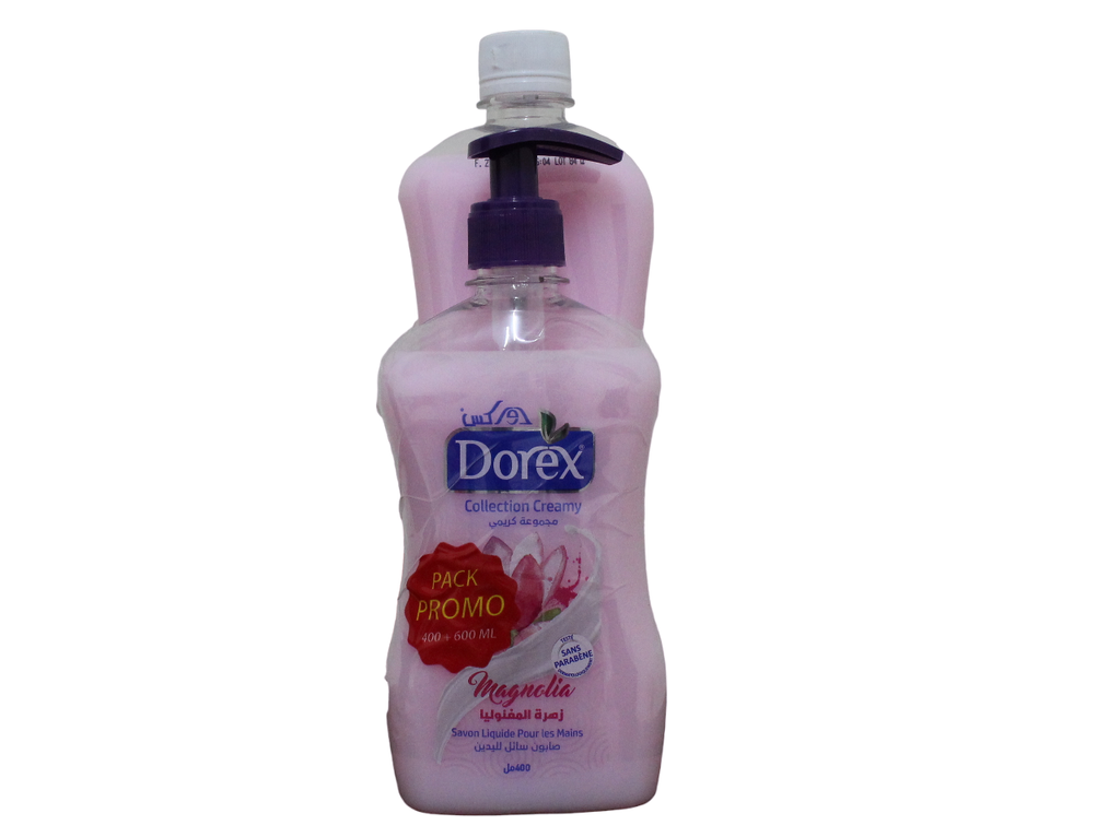 DOREX savon liquide creamy pack 600+400ml
