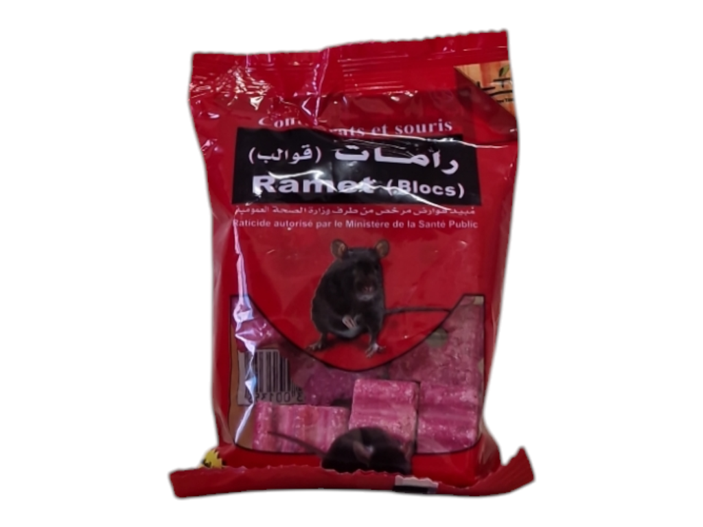 RAMET  blocs anti rats 100g