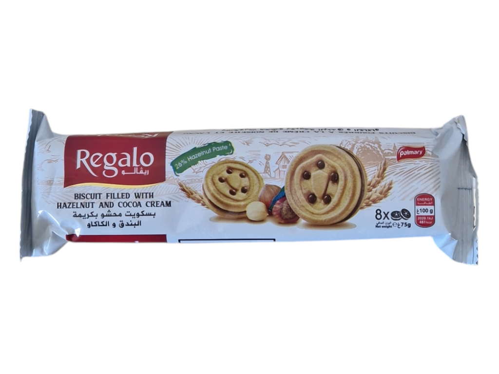 REGALO biscuit choco*8p 75g