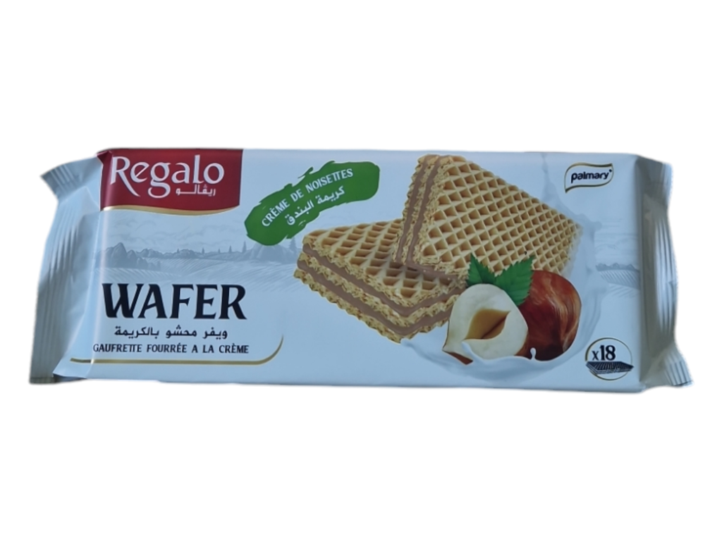 REGALO wafer  gaufrette crème de noisette *18