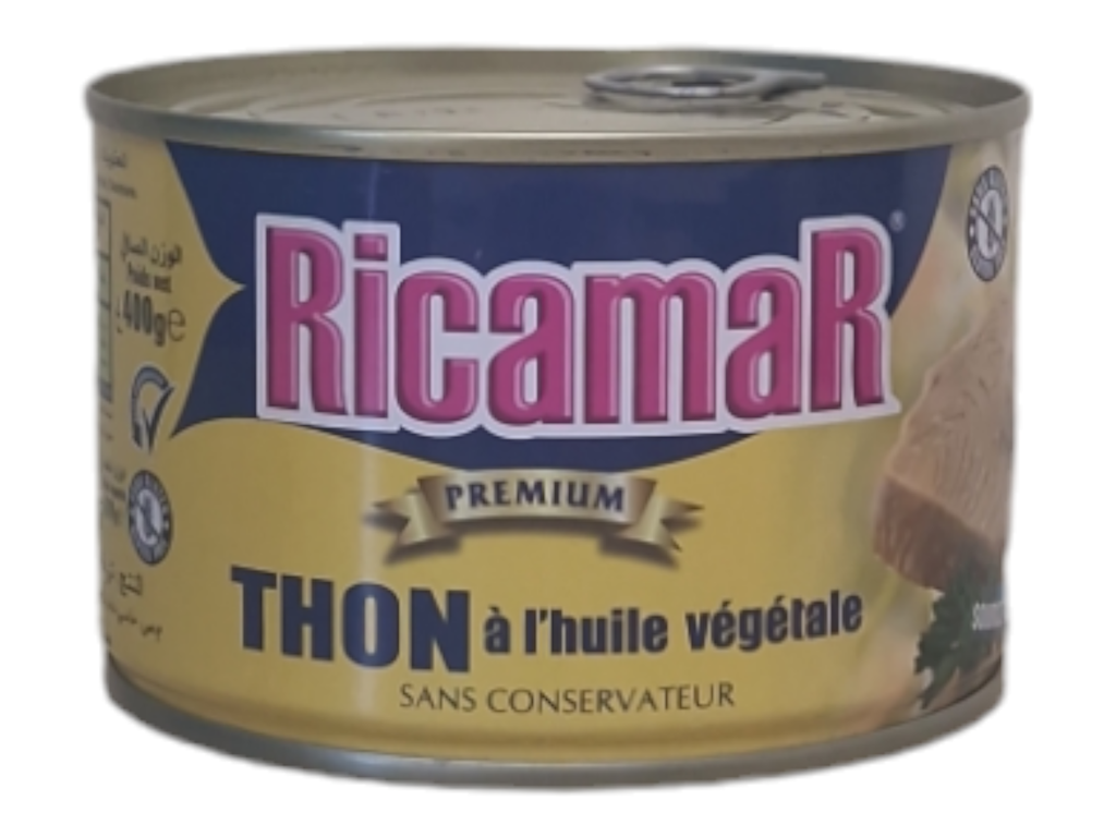 RICAMAR thon à l'huile végétale 400g