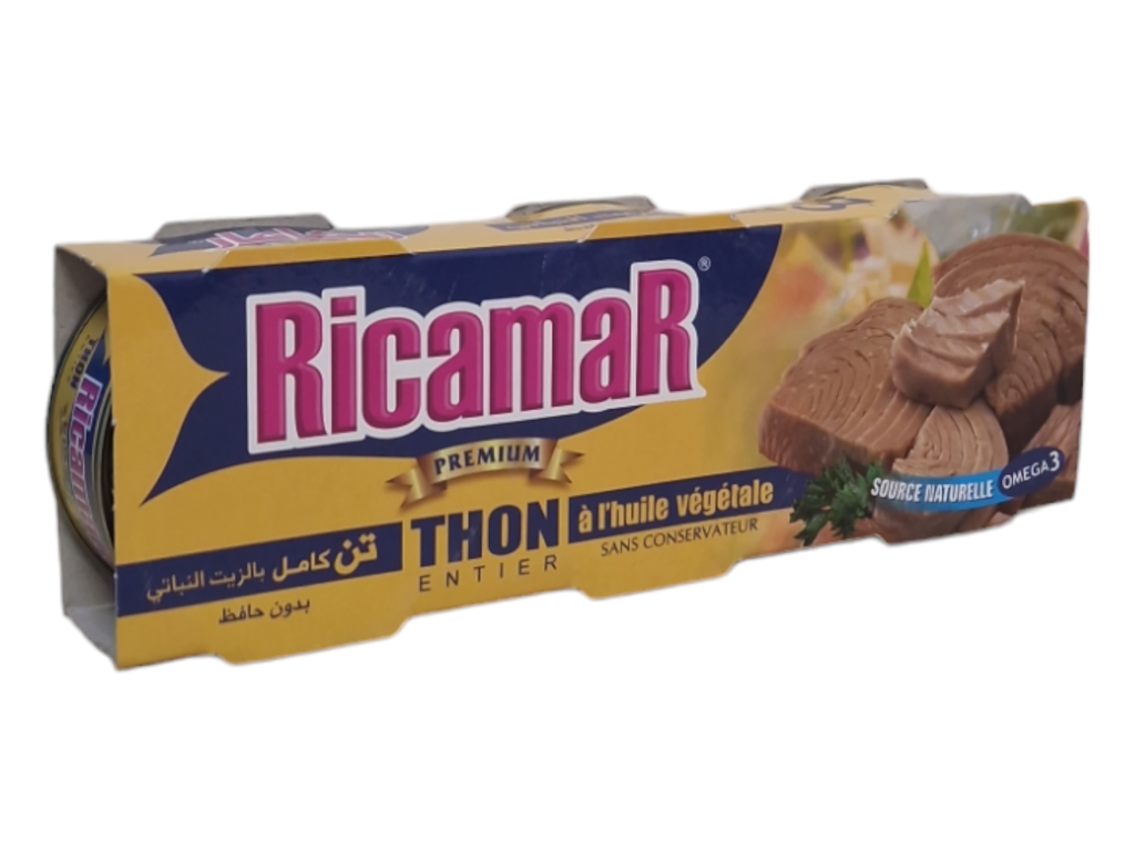 RICAMAR thon à l'huile végétale 65g