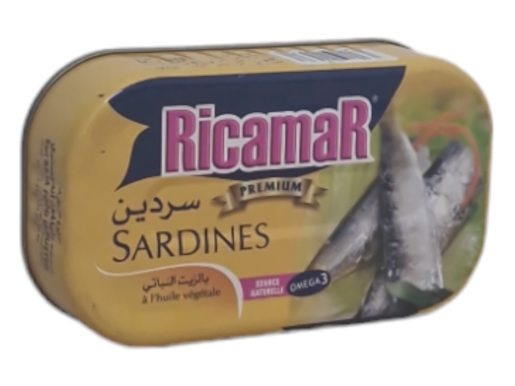 RICAMAR sardines à l'huile végétale 115g