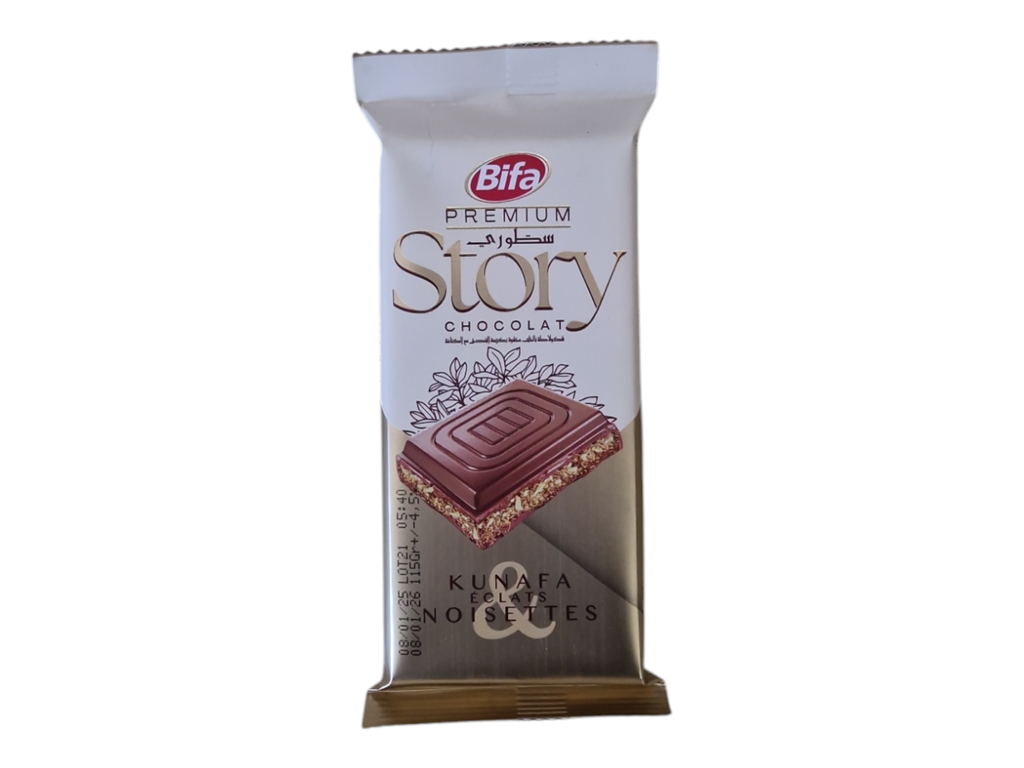 STORY chocolat fourré noisette & cunafa