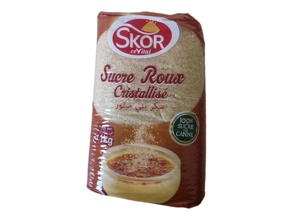 SKOR sucre roux cristallisé 1kg