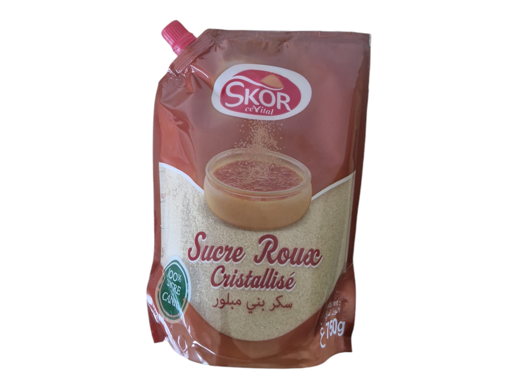 SKOR sucre roux Verceil cristallisé 750 g