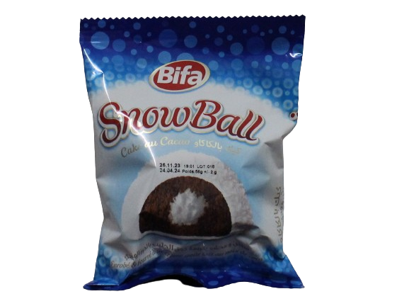 SNOWBALL Madelaine cake au cacao