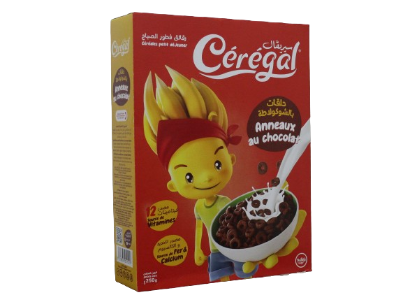 CEREGAL anneaux au chocolat 250g