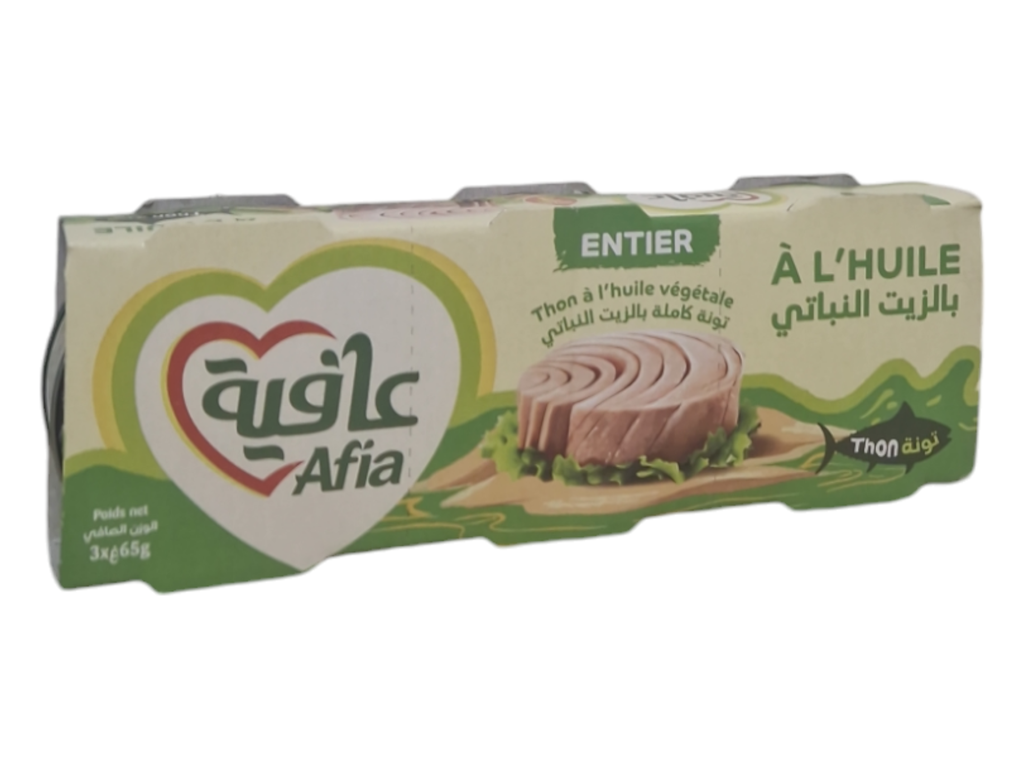 AFIA thon a l'huile végétale 65g*3p