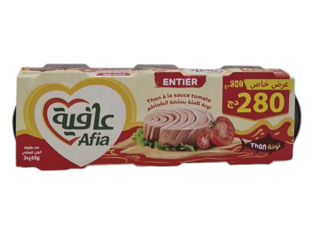 AFIA thon a la sauce tomate 65g*3p