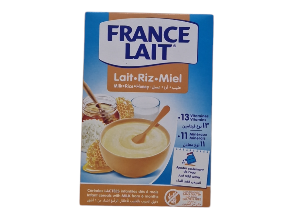 FRANCE LAIT lait, riz, miel 250g