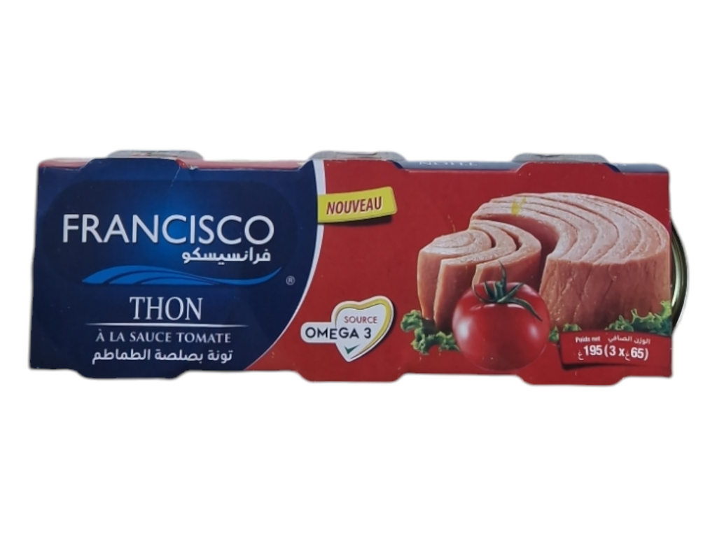 FRANCISCO thon a la sauce tomate 65g*3