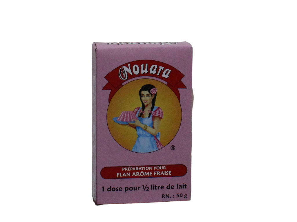 NOUARA  flan arome fraise 50 g