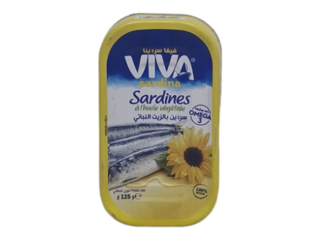VIVA sardina a l'huile végétale 125g