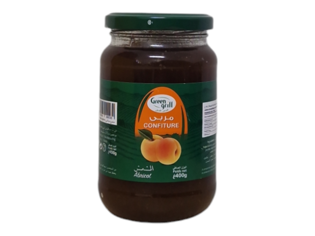GREEN GRILL confiture abricot bocal 400g