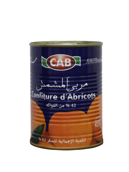 CAB confiture d'abricots 425 g