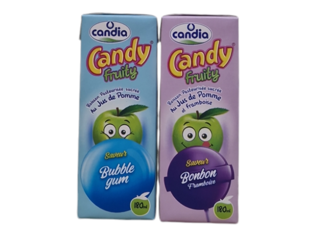 CANDIA  fruity jus de pomme et framboise 180 ml