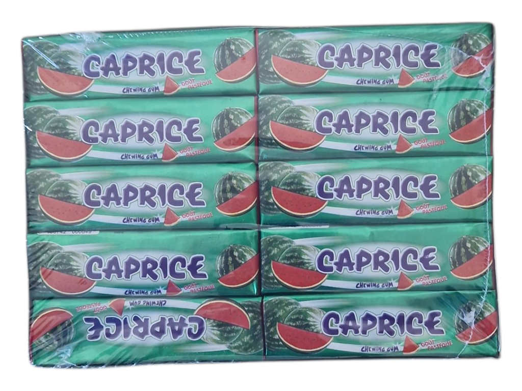 CAPRICE chewingum stick 5 pièce gout pastéque