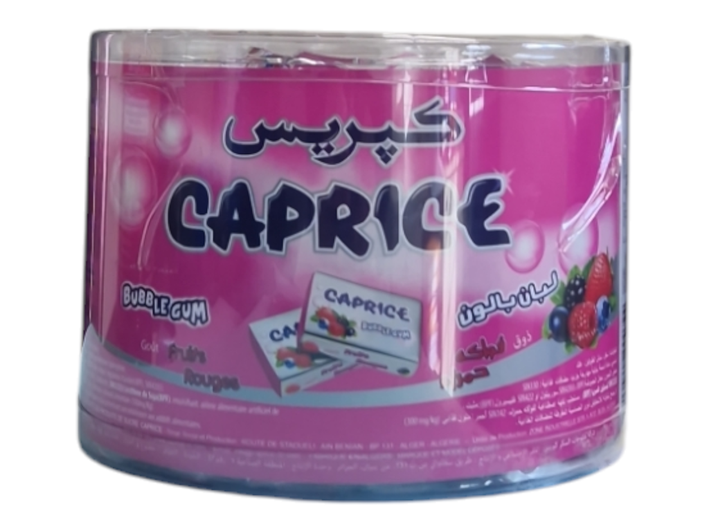 CAPRICE chewingum fraise boitte 200p