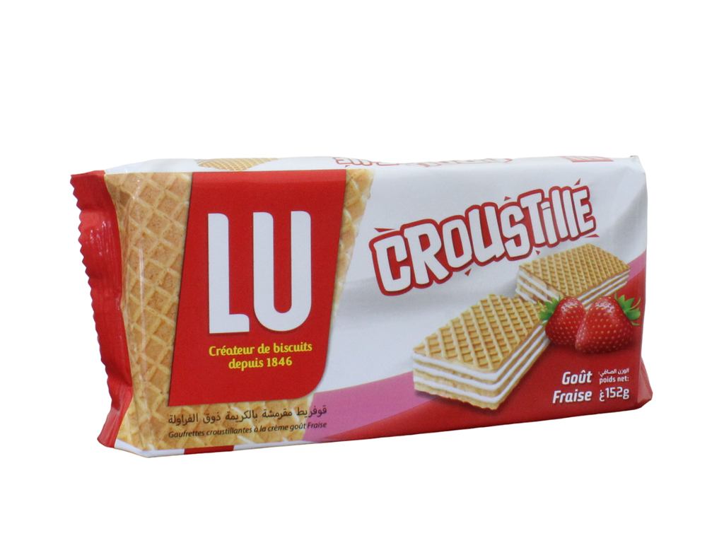 CROUSTILLE gaufrette fraise 152g