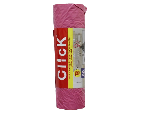 CLICK sacs poubelles 60l