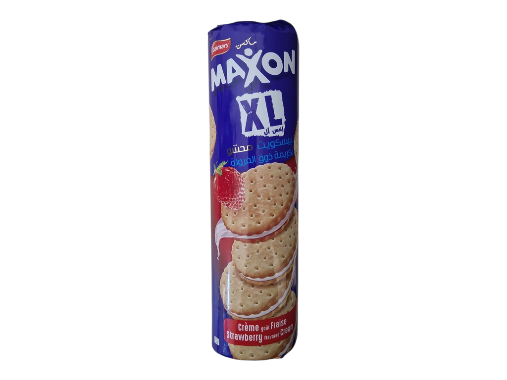 MAXON xl  biscuit  crème fraise 400g