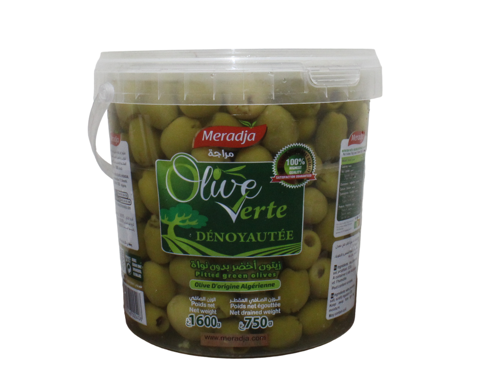MERADJA olives vertes dénoyautées 750g