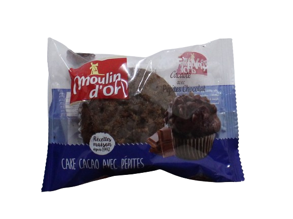 MOULIN D'OR Madelaine cacaoté avec pépites chocolat