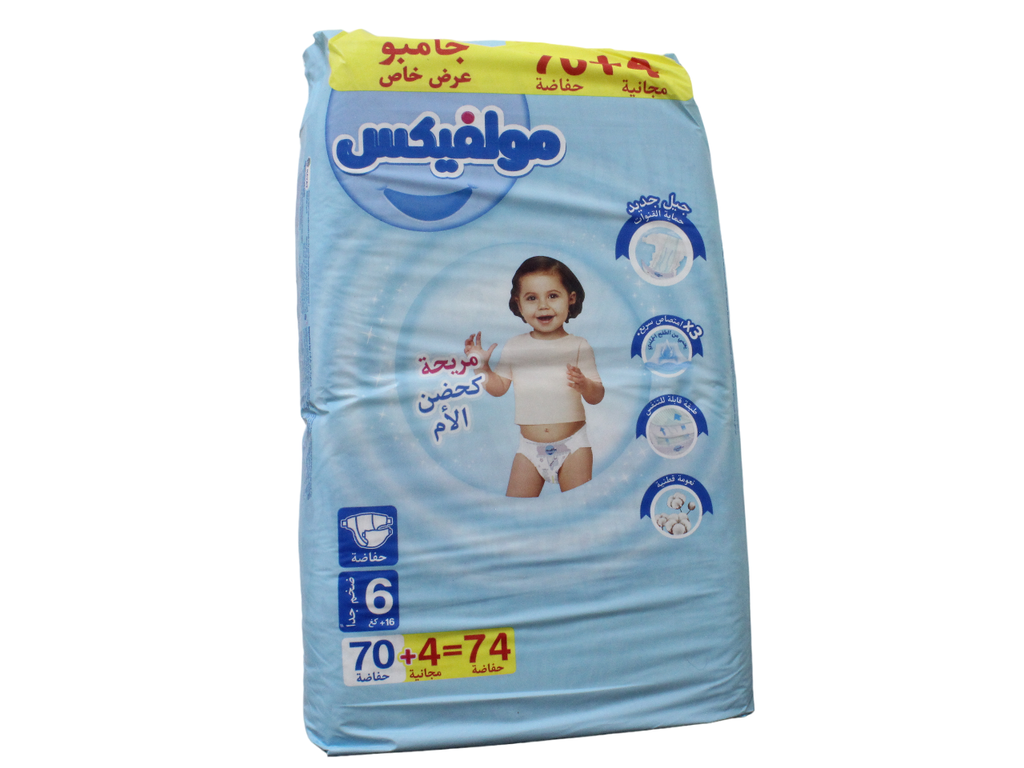 MOLFIX couche bb jumbo n°6 70+4