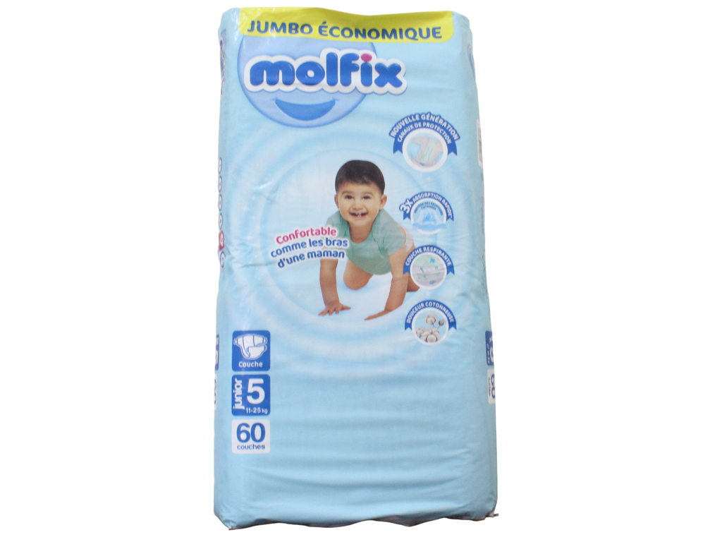 MOLFIX couche bébé jumbo n°5 *60p